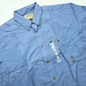NEW Cabelas Oxford Shirt Mens Large Outfitter Series Blue Button Down‎ Business
